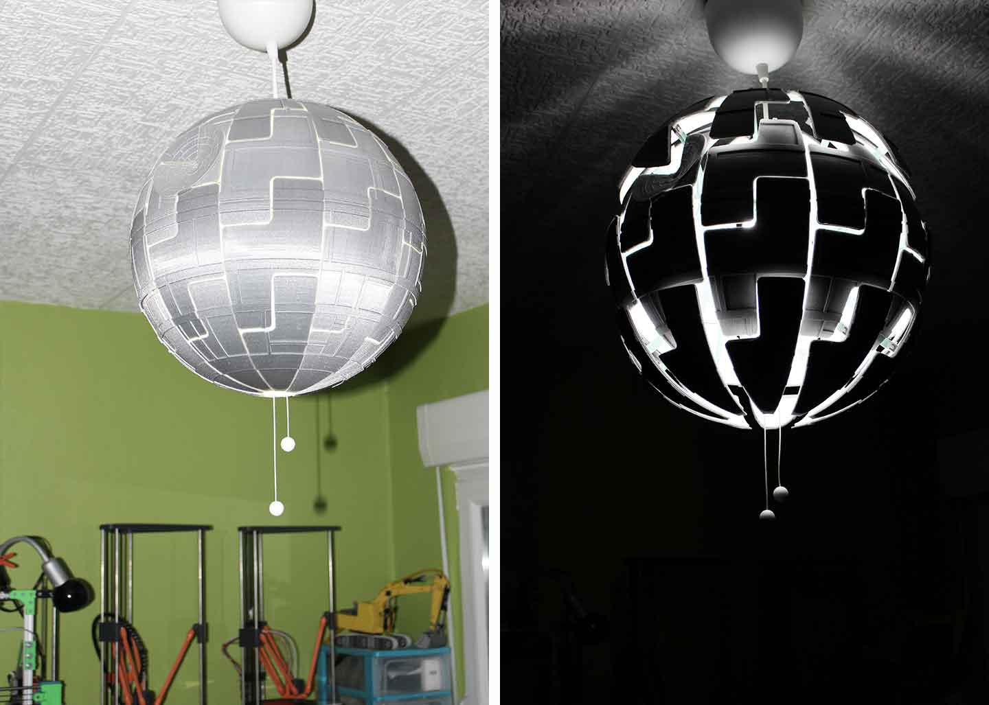 Death Star for Ikea lamp